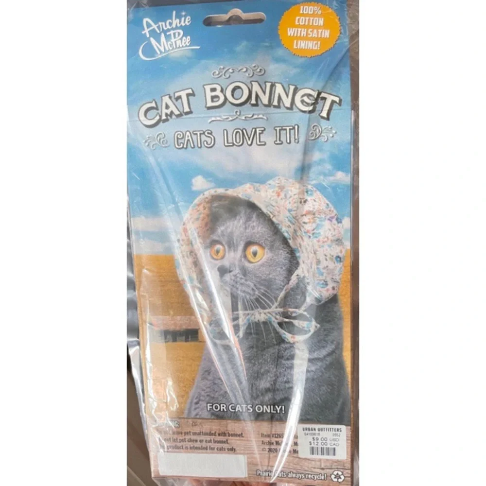 Cute Cat Bonnet- Urban Outfitters